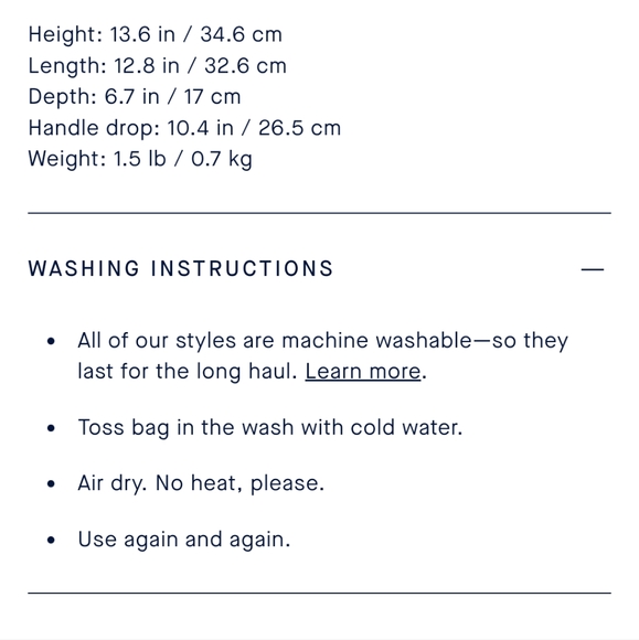 NWOT Rothy's Lightweight Tote Windowpane *Rare/Limited Collectors Edition - Picture 8 of 8